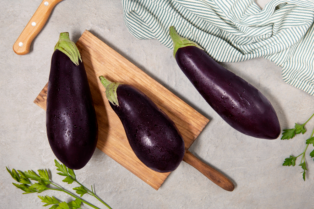 Brinjals or eggplants