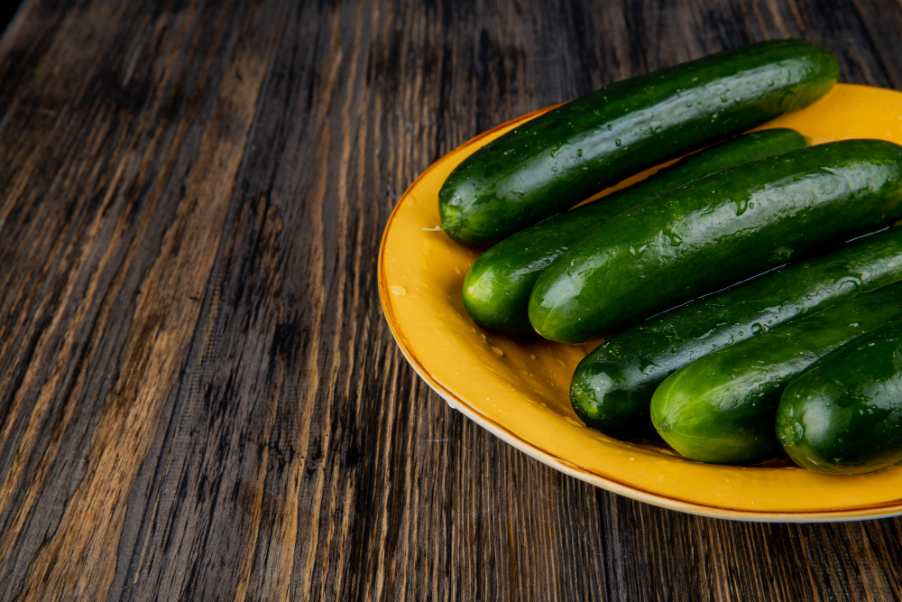 Fresh cucumbers